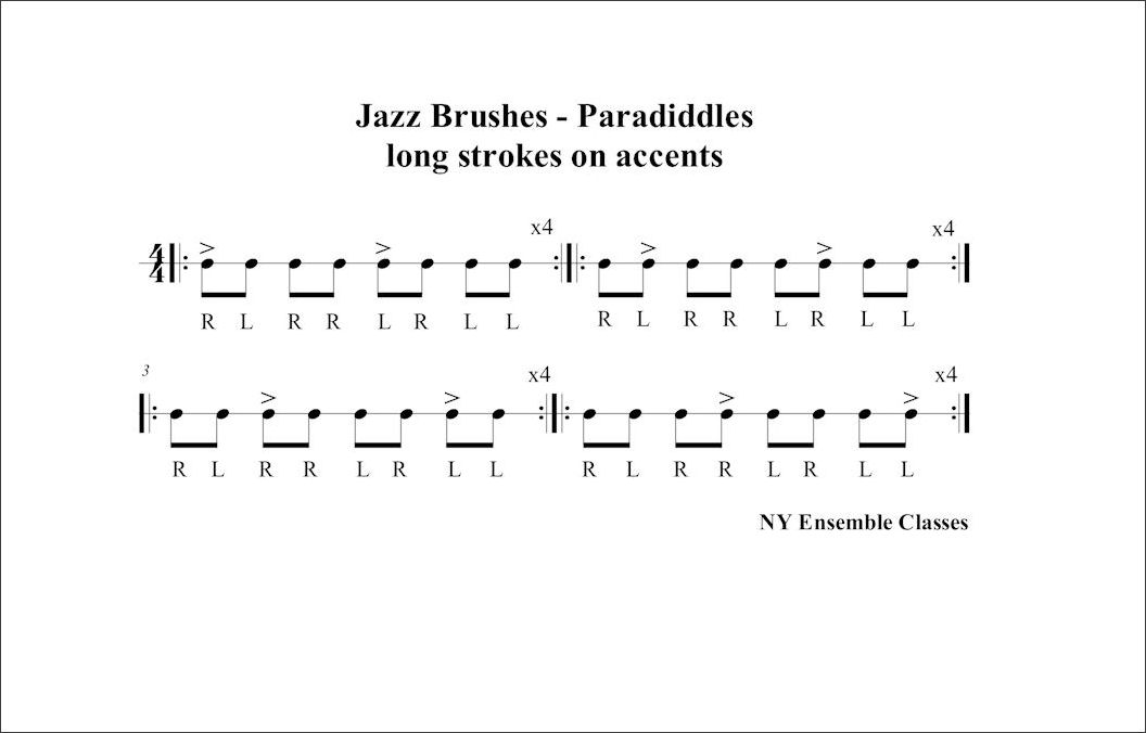 Jazz Brushes - Paradiddles